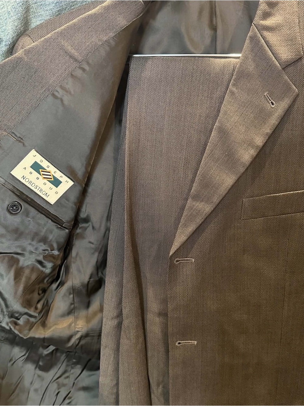 Nordstrom Men’s Charcoal Gray Textured Suit Jacket